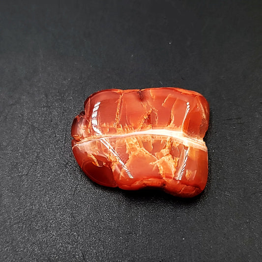 Carnelian Cabochon Free Form "Small" Polished Cut Stone - Elevated Metaphysical