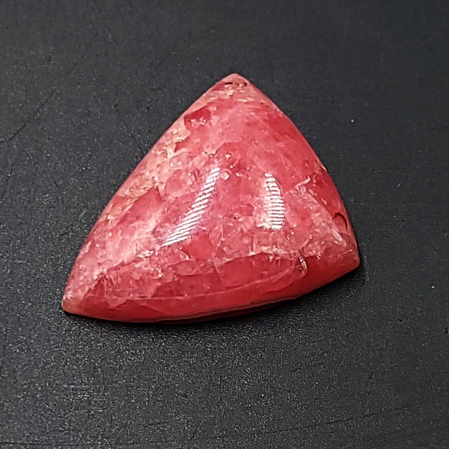 Rhodochrosite Cabochon Free Form "Trillion" "HQ" Polished Cut Stone
