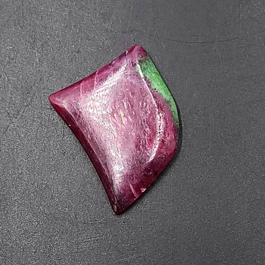 Ruby Zoisite Cabochon Free Form "Tooth" Polished Cut Stone - Elevated Metaphysical