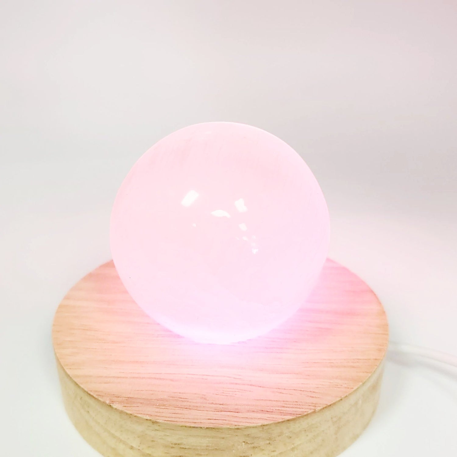 LED Light Wooden Round Base w/ Remote Control - Elevated Metaphysical