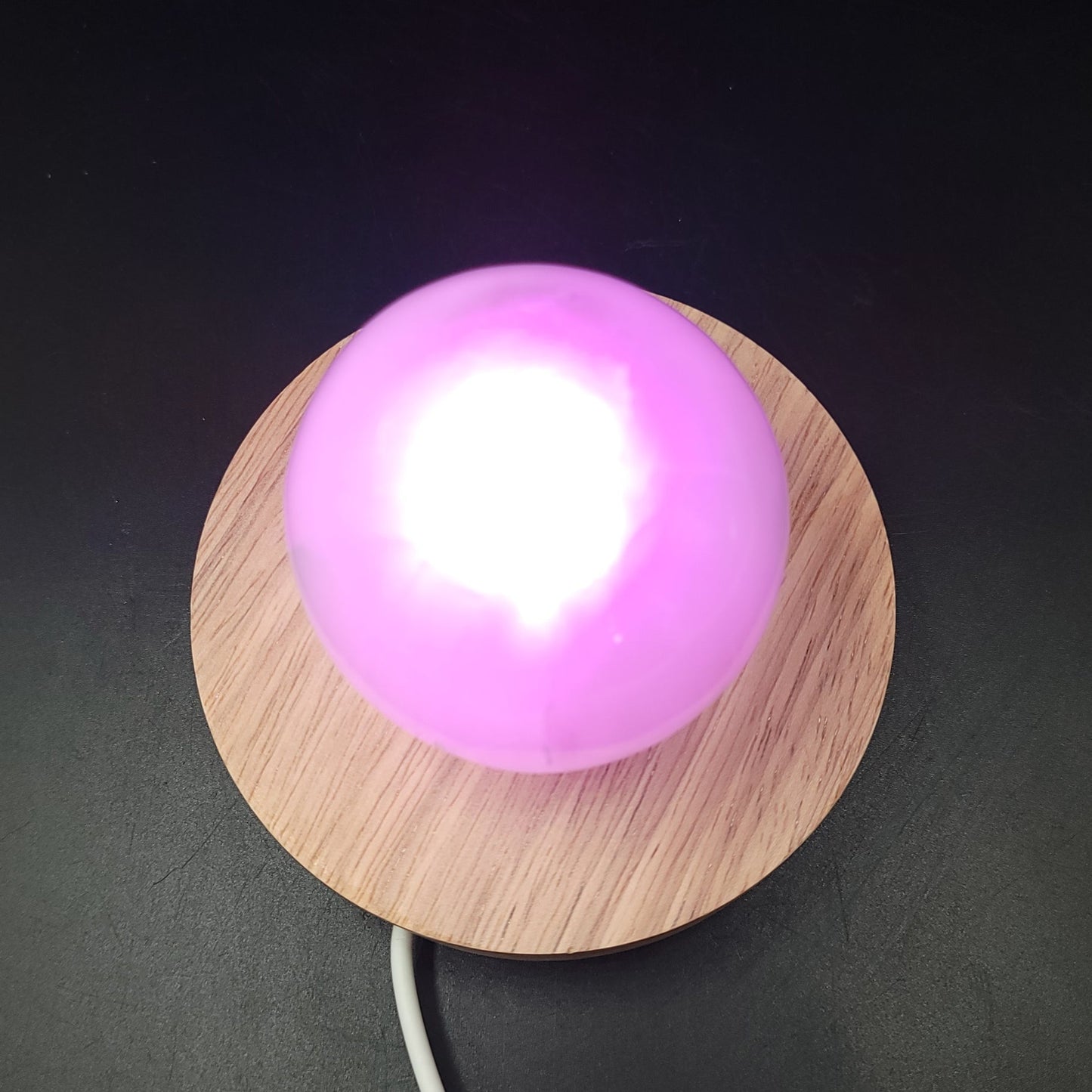 LED Light Wooden Round Base w/ Remote Control - Elevated Metaphysical