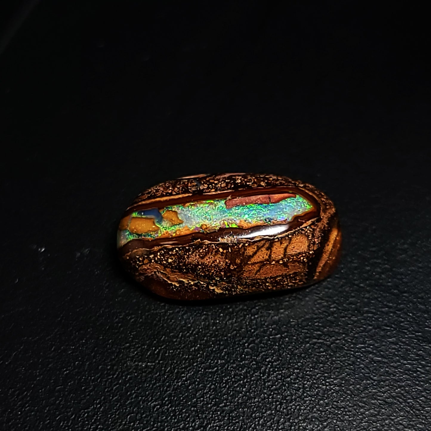 Koroit Nut Boulder Opal 5.7ct Cabochon Oval Polished Cut Stone
