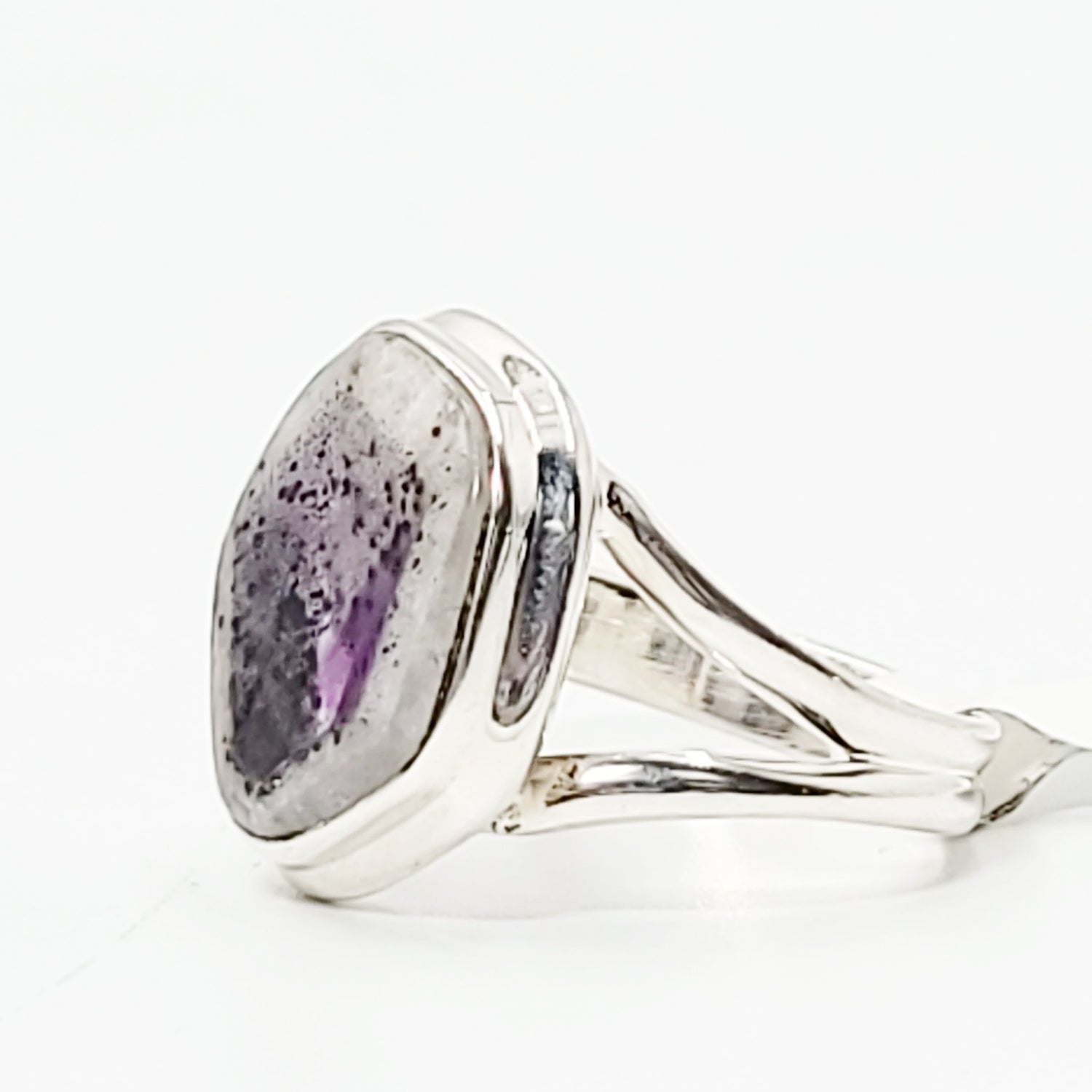 Auralite-23 Ring Sterling Silver Band Auralite 23 - Elevated Metaphysical