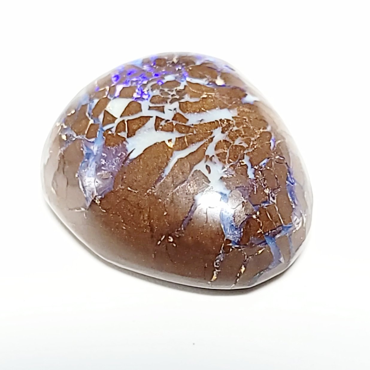 Purple Boulder Opal 15.8ct Cabochon Winton Matrix Free Form Polished Cut Stone - Elevated Metaphysical