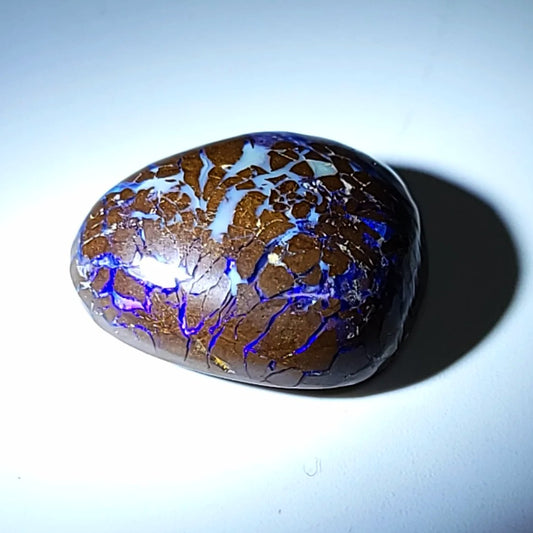 Purple Boulder Opal 15.8ct Cabochon Winton Matrix Free Form Polished Cut Stone - Elevated Metaphysical