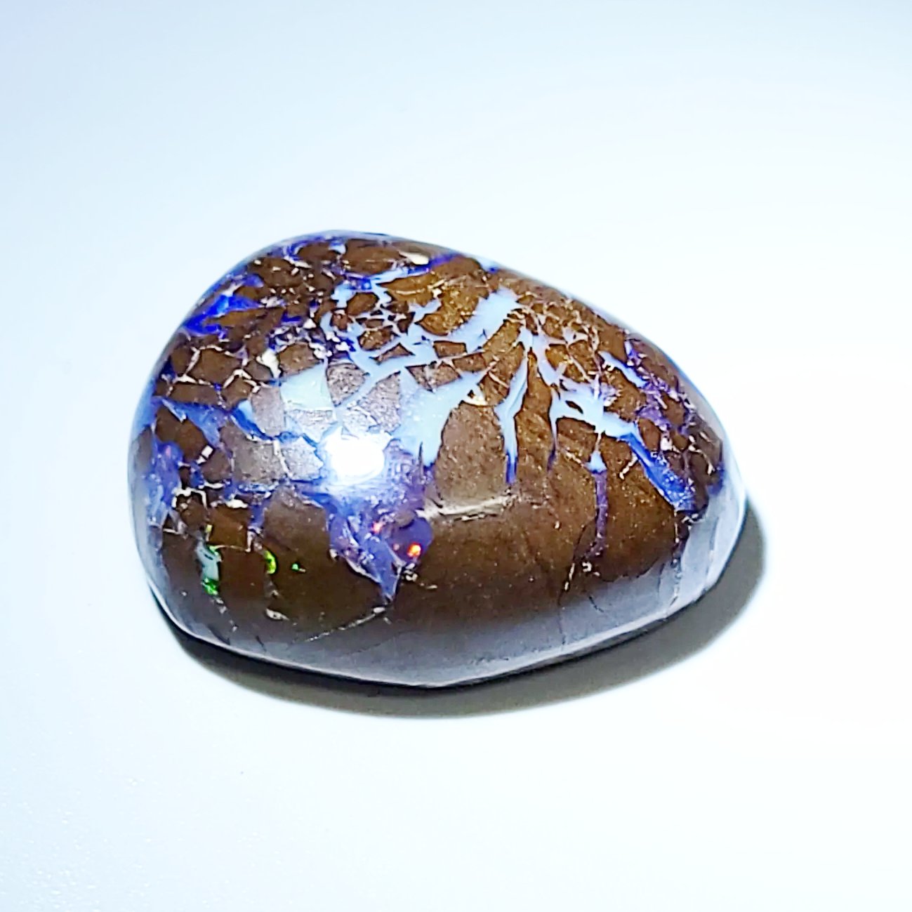 Purple Boulder Opal 15.8ct Cabochon Winton Matrix Free Form Polished Cut Stone - Elevated Metaphysical