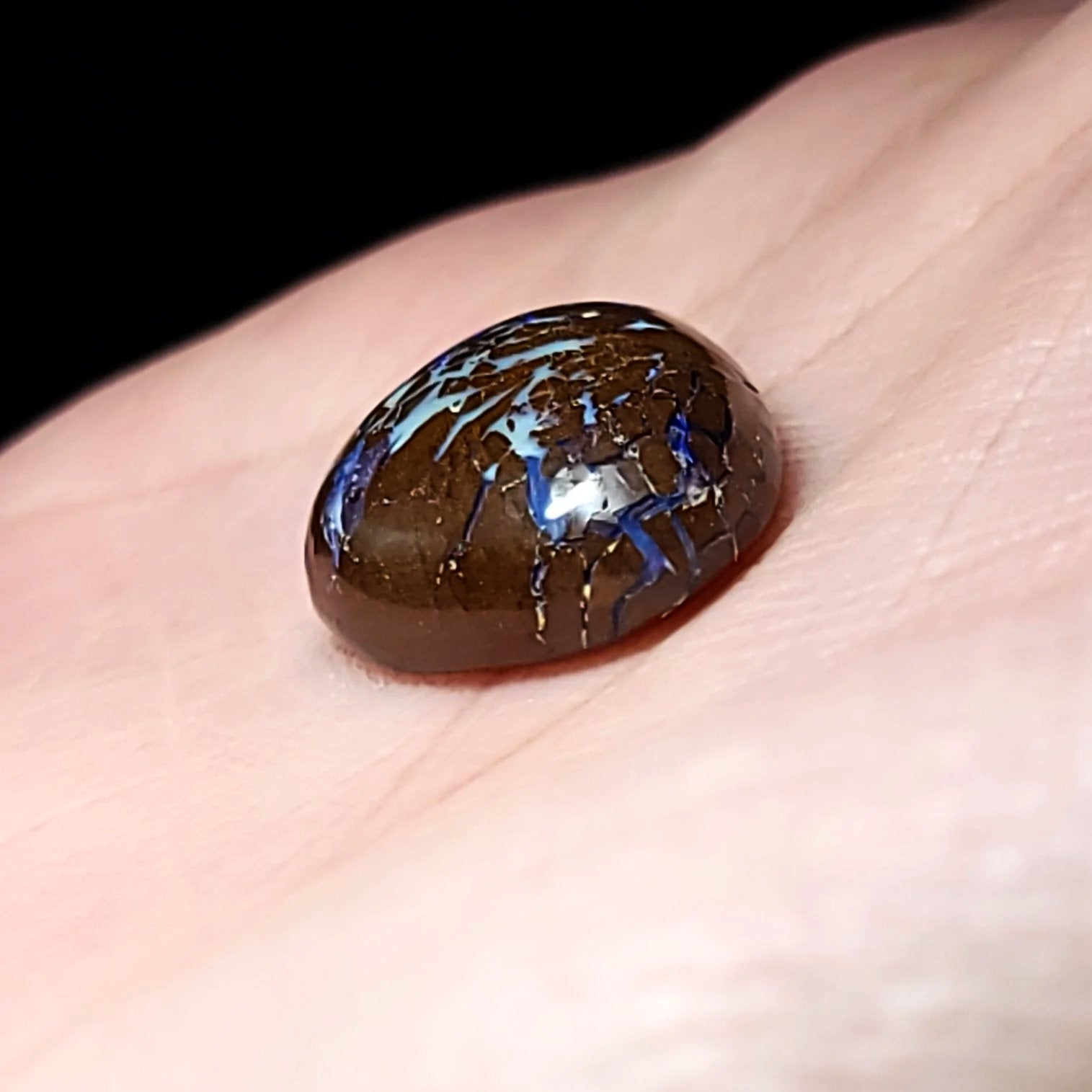 Purple Boulder Opal 15.8ct Cabochon Winton Matrix Free Form Polished Cut Stone - Elevated Metaphysical
