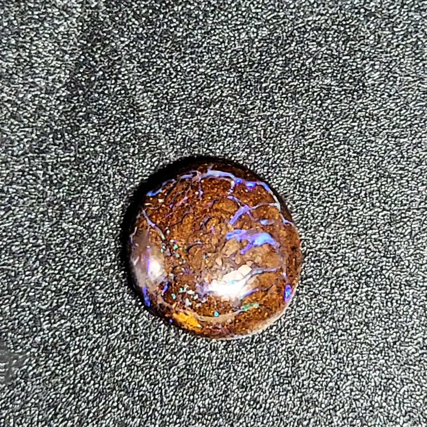 Purple Boulder Opal 6.0ct Cabochon Winton Matrix Round Polished Cut Stone - Elevated Metaphysical