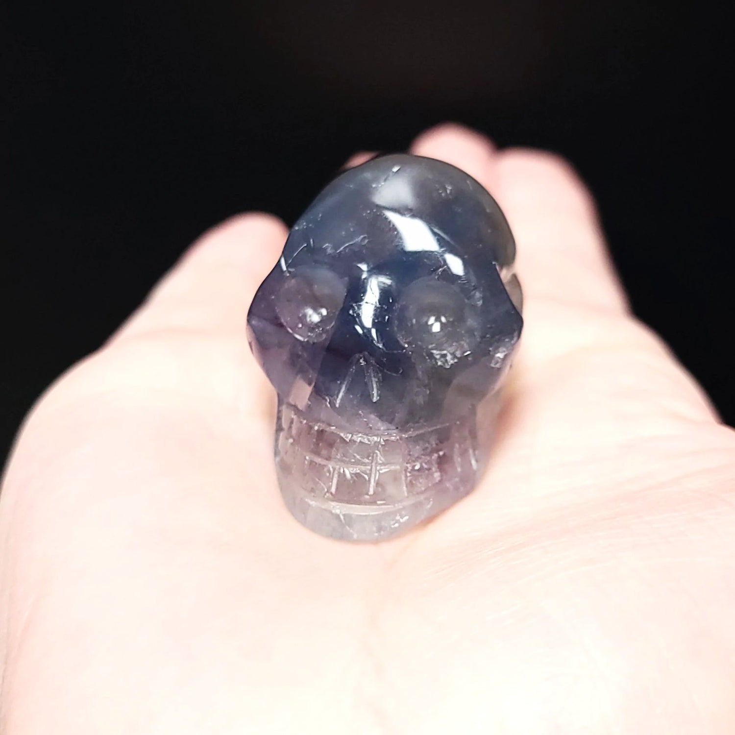 Fluorite Skull Stone Small - Elevated Metaphysical