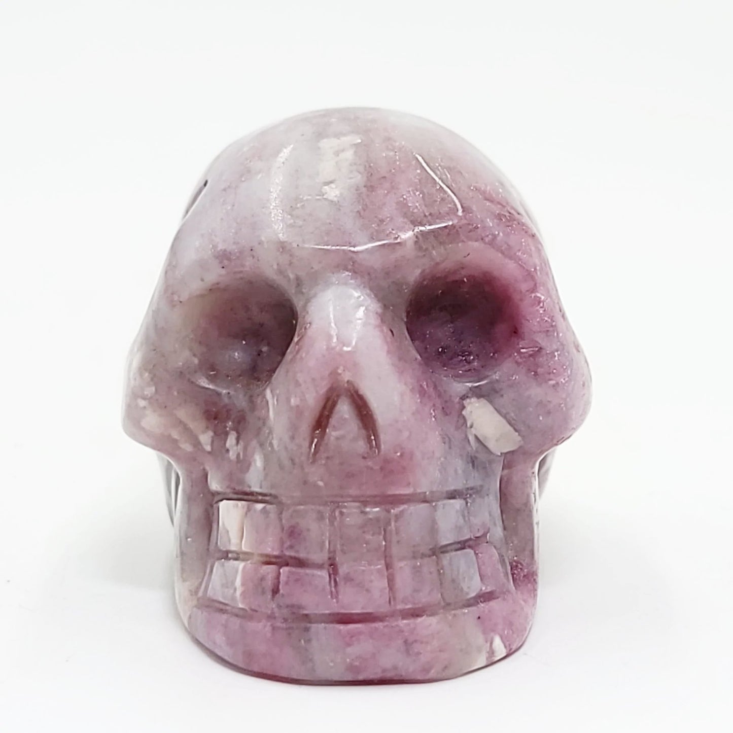 Pink Tourmaline Skull Stone