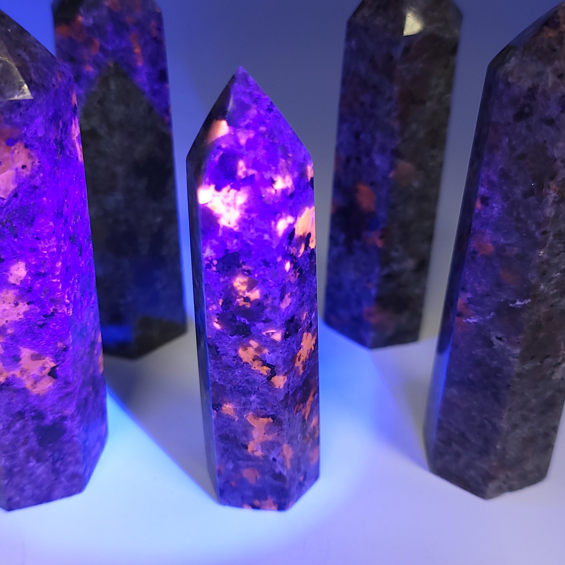 Yooperlite Tower Point 90mm 100g Emberlite Point - Elevated Metaphysical