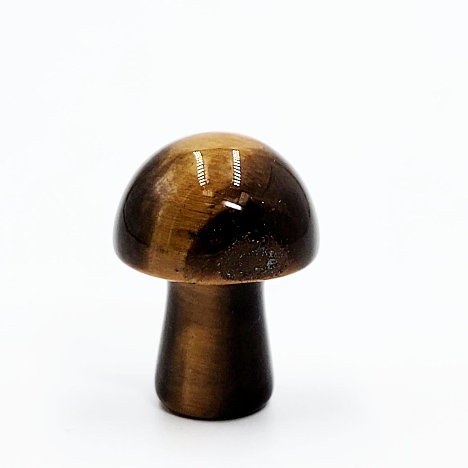 Gemstone Mushroom Figurine Carving 20mm 0.8" Mini Shroom - Elevated Metaphysical