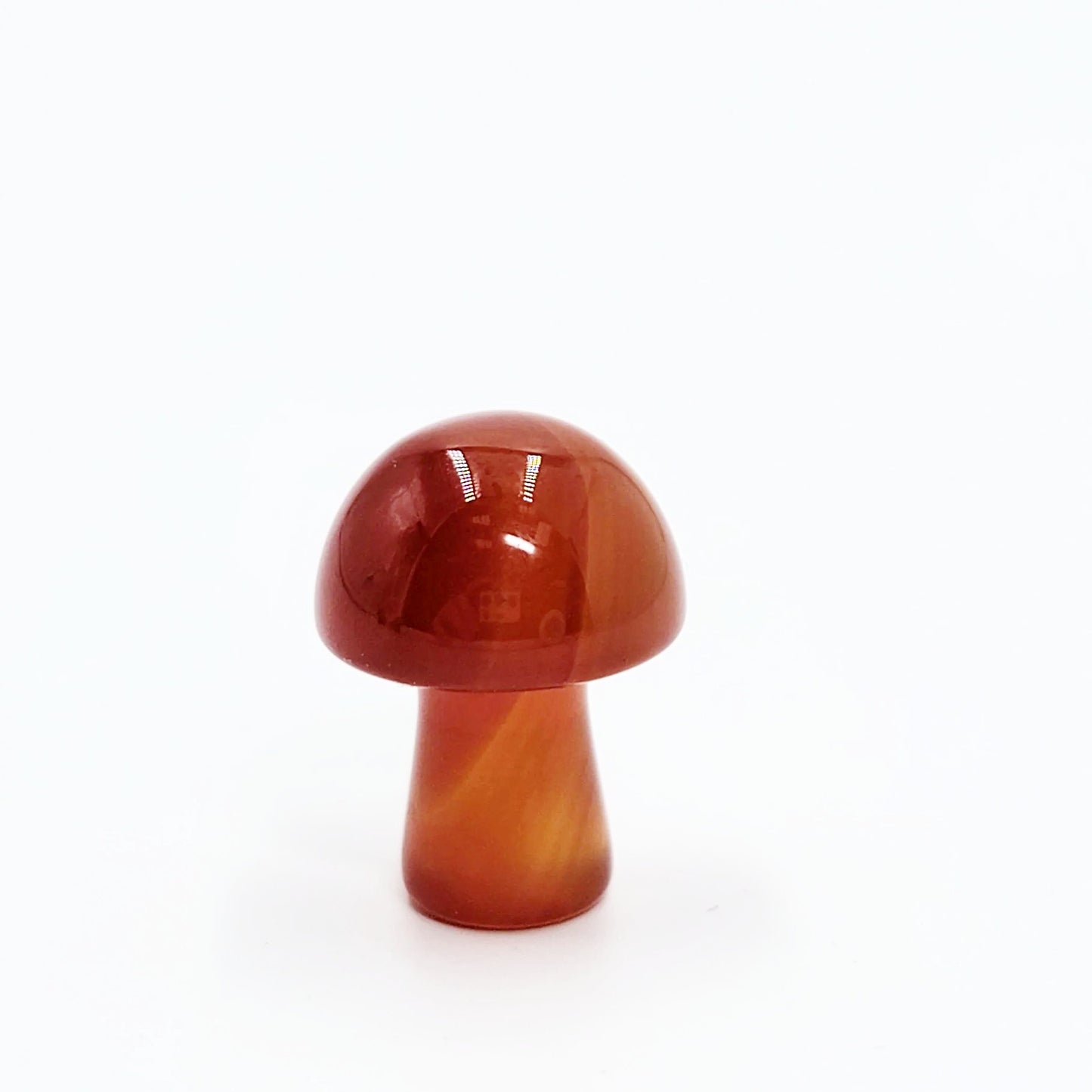 Gemstone Mushroom Figurine Carving 20mm 0.8" Mini Shroom - Elevated Metaphysical