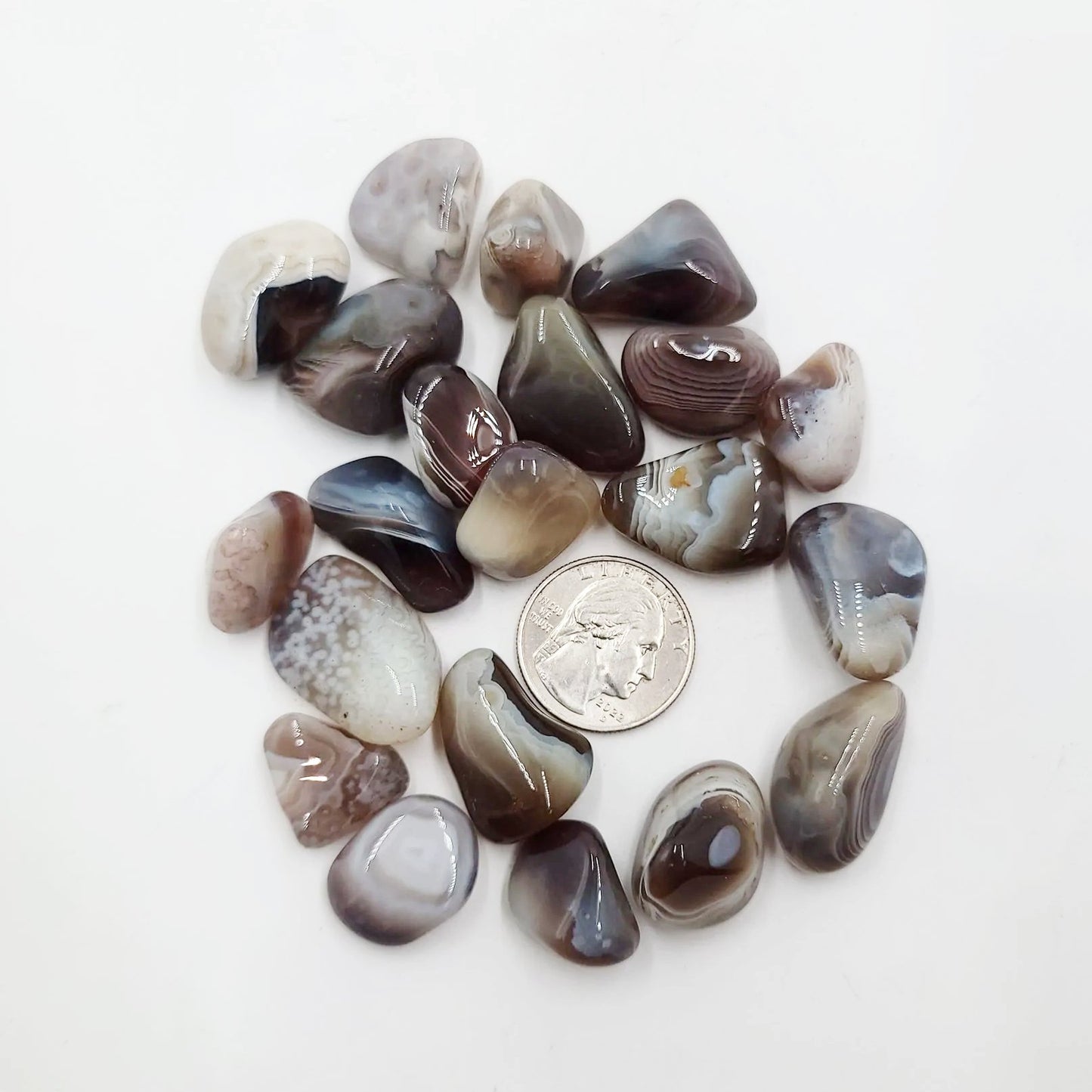 Botswana Agate Tumbled Stone Small