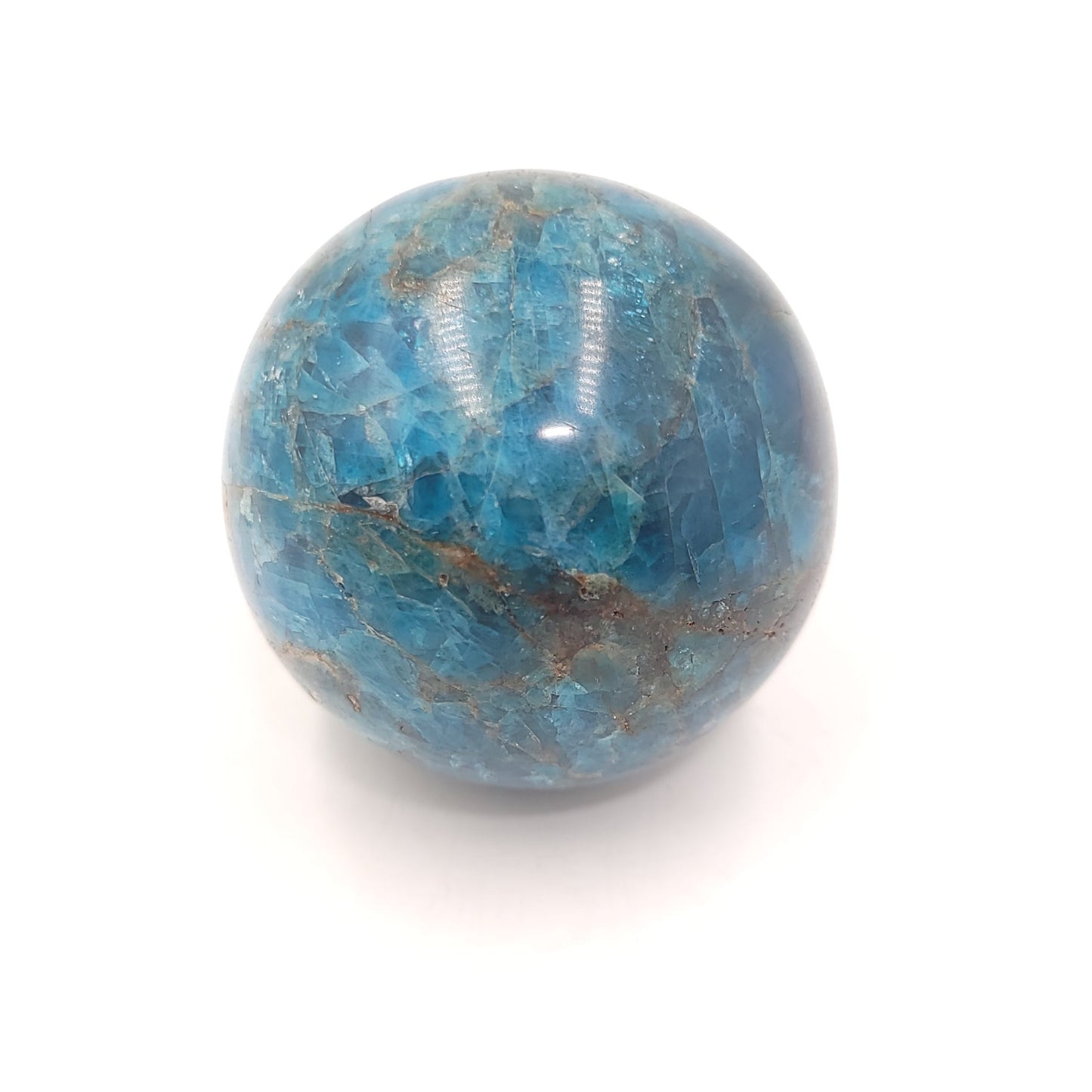 Blue Apatite Sphere 47mm 1.8" 5.5oz 160g