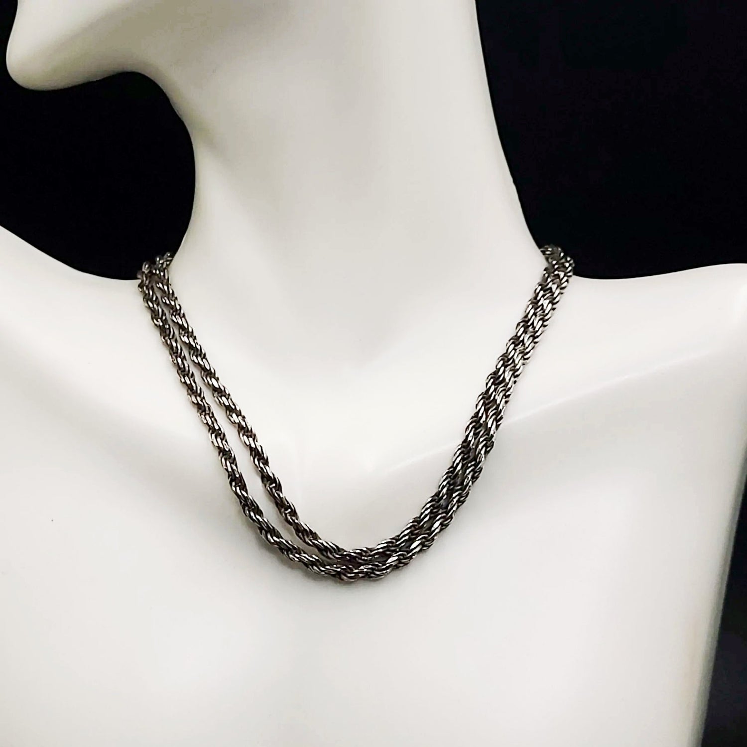 Silver Rope Chain 20" Necklace Sterling 925 - Elevated Metaphysical