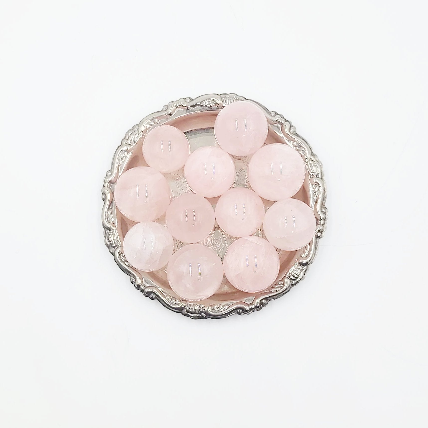 Rose Quartz Sphere 3" 25mm 0.75oz 20g - Elevated Metaphysical