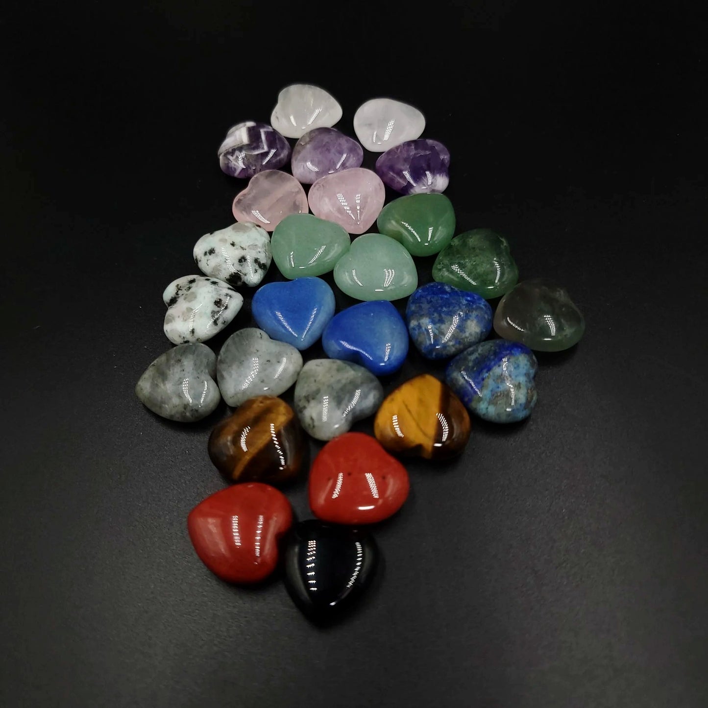 Gemstone Heart Stone Crystal Heart Mini 20mm - Elevated Metaphysical