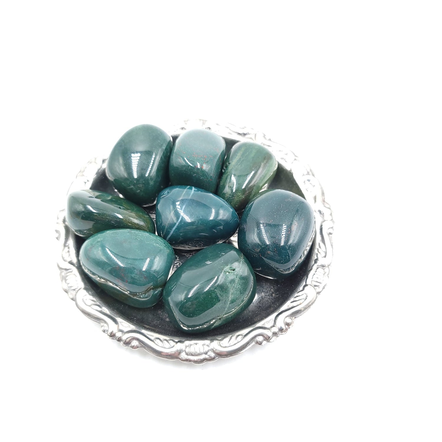 Bloodstone Tumbled Stone Large - Elevated Metaphysical