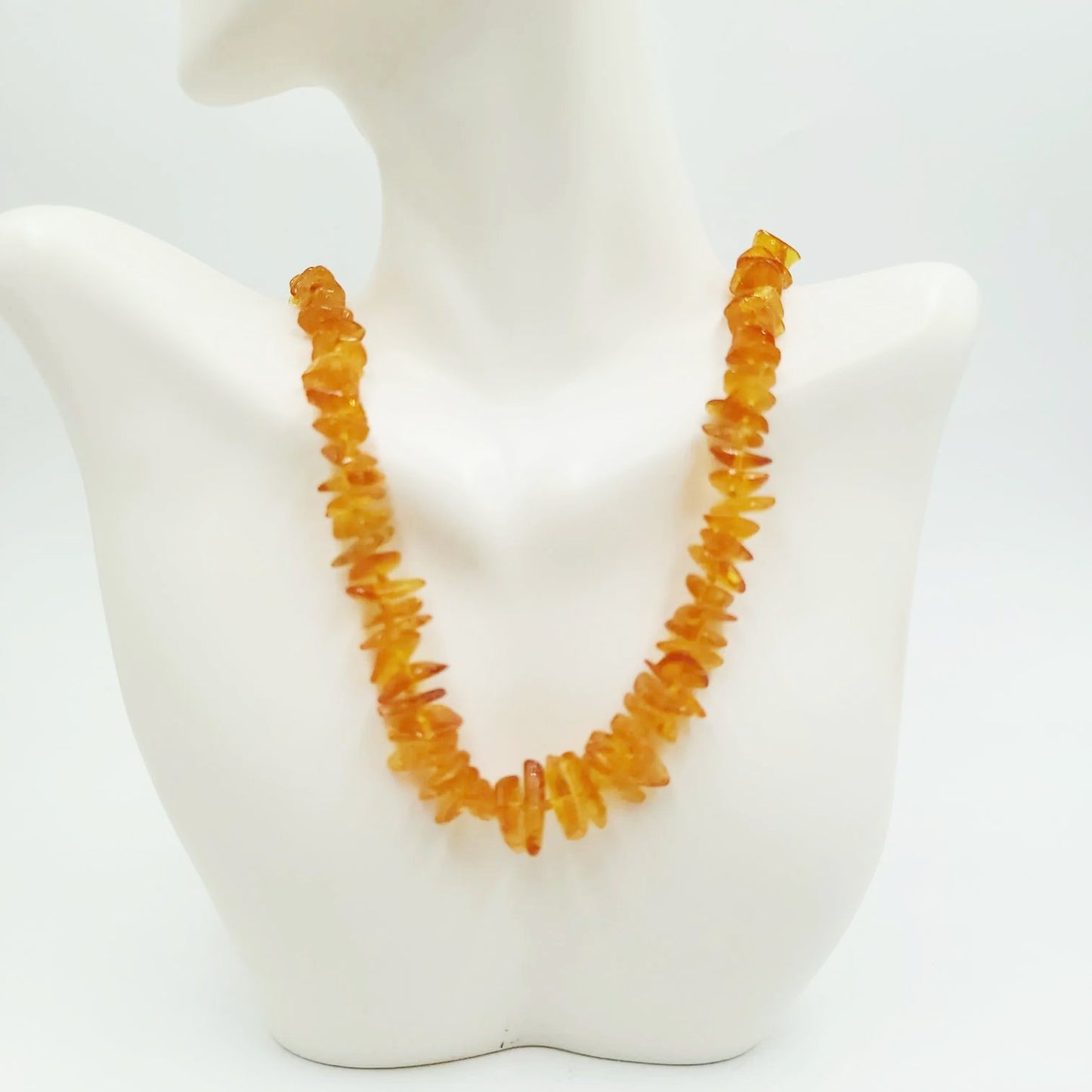 Amber Chip Necklace Graduated 26" - Elevated Metaphysical