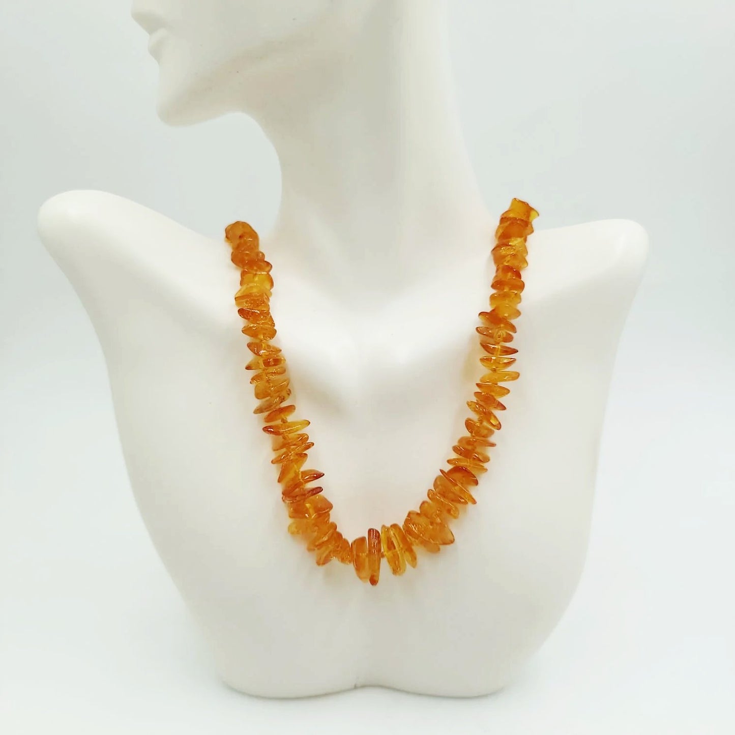 Amber Chip Necklace Graduated 26" - Elevated Metaphysical