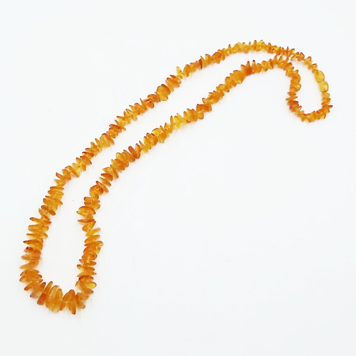 Amber Chip Necklace Graduated 26" - Elevated Metaphysical
