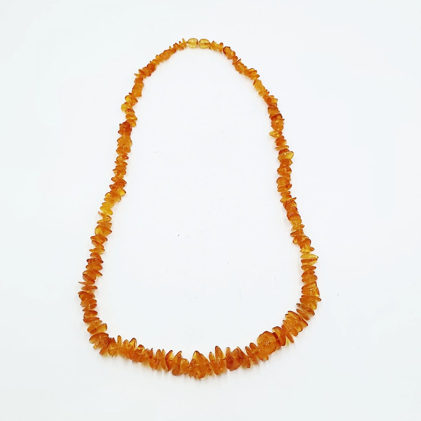 Amber Chip Necklace Graduated 26" - Elevated Metaphysical